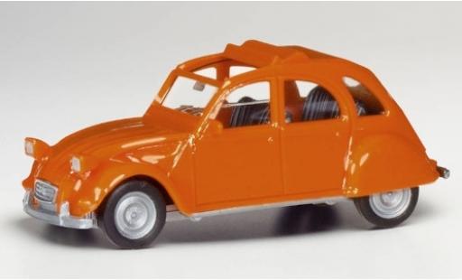 Miniature Citroen 2CV 1/87 Herpa 2 CV orange Citroen 2CV 1/87 Herpa 2 CV orange miniature