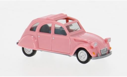 Miniature Citroen 2CV 1/87 Herpa rose 1:87 Citroen 2CV 1/87 Herpa rose 1:87 miniature