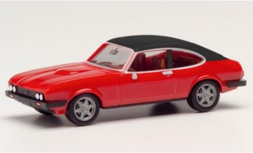 Miniature Ford Capri 1/87 Herpa MK II rouge/matt-noire Ford Capri 1/87 Herpa MK II rouge/matt-noire miniature