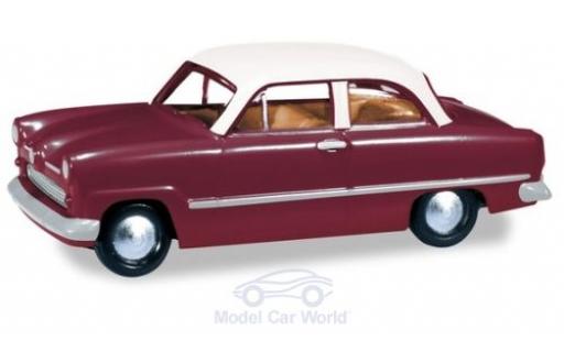 Miniature Ford Taunus 1/87 Herpa 12M rouge/blanche Ford Taunus 1/87 Herpa 12M rouge/blanche miniature