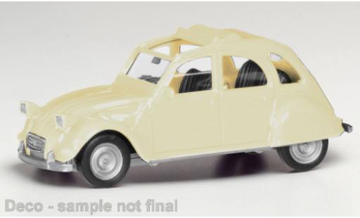 Miniature Citroen 2CV 1/87 Herpa beige clair Citroen 2CV 1/87 Herpa beige clair miniature
