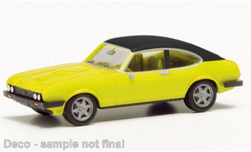 Miniature Ford Capri 1/87 Herpa MK III jaune/noire Ford Capri 1/87 Herpa MK III jaune/noire miniature