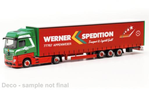 Miniature Mercedes Actros 1/87 Herpa Bigspace Werner Mercedes Actros 1/87 Herpa Bigspace Werner miniature