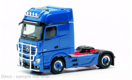 Miniature Mercedes Actros 1/87 Herpa Gigaspace bleu Mercedes Actros 1/87 Herpa Gigaspace bleu miniature