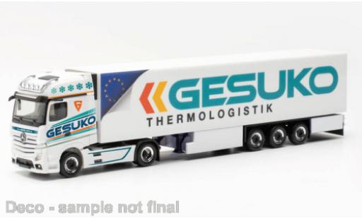 Miniature Mercedes Actros 1/87 Herpa Gigaspace GESUKO 2018 Mercedes Actros 1/87 Herpa Gigaspace GESUKO 2018 miniature