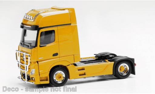Miniature Mercedes Actros 1/87 Herpa Gigaspace jaune Mercedes Actros 1/87 Herpa Gigaspace jaune miniature