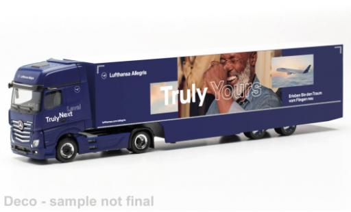 Miniature Mercedes Actros 1/87 Herpa Gigaspace Lufthansa Mercedes Actros 1/87 Herpa Gigaspace Lufthansa miniature