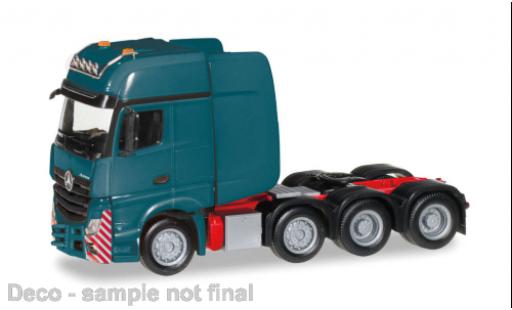 Miniature Mercedes Actros 1/87 Herpa SLT turquoise Mercedes Actros 1/87 Herpa SLT turquoise miniature