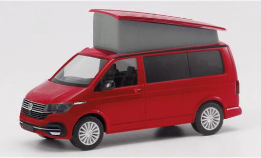 Miniature Volkswagen T6 1/87 Herpa .1 California Ocean rouge Volkswagen T6 1/87 Herpa .1 California Ocean rouge miniature
