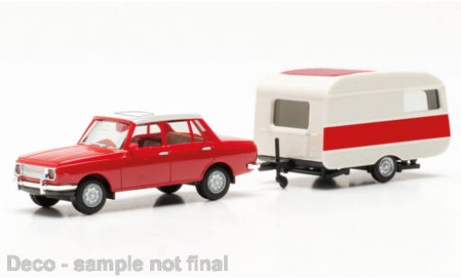 Miniature Wartburg 353 1/87 Herpa rouge/blanche 1982 Wartburg 353 1/87 Herpa rouge/blanche 1982 miniature