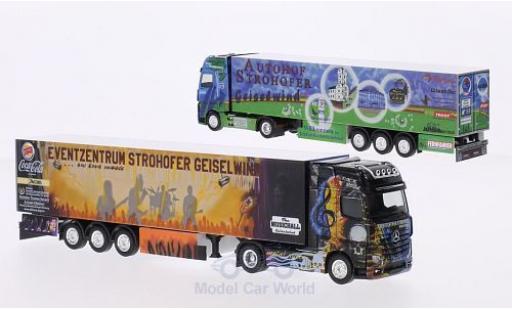 Miniature Mercedes Actros 1/87 Herpa Autohof Strohofer / Wolf Transporte Kühlkoffer-SZ in PC-Box Mercedes Actros 1/87 Herpa Autohof Strohofer / Wolf Transporte Kühlkoffer-SZ in PC-Box miniature