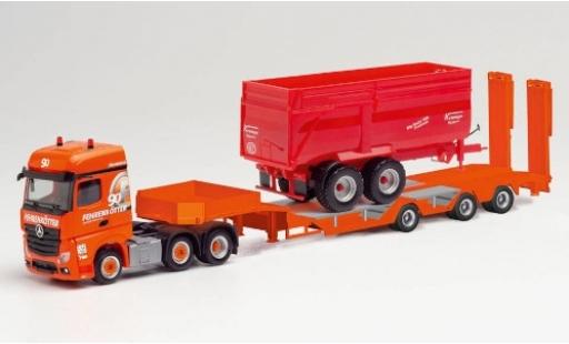 Miniature Mercedes Actros 1/87 Herpa BigSpace 2.5 6x2 Fehrenkötter 2018 Semitieflader avec Radmulden et Krampe BigBody 650 Premium Mercedes Actros 1/87 Herpa BigSpace 2.5 6x2 Fehrenkötter 2018 Semitieflader avec Radmulden et Krampe BigBody 650 Premium miniature