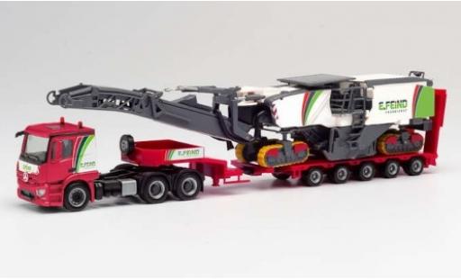 Miniature Mercedes Actros 1/87 Herpa Enrico Feind Frästechnik Tiefladesattelzug avec Wirtgen Asphaltfräse Mercedes Actros 1/87 Herpa Enrico Feind Frästechnik Tiefladesattelzug avec Wirtgen Asphaltfräse miniature