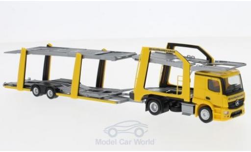 Miniature Mercedes Actros 1/87 Herpa Eurolohr Qualitrans Cargo (HU) Autotansporter Mercedes Actros 1/87 Herpa Eurolohr Qualitrans Cargo (HU) Autotansporter miniature