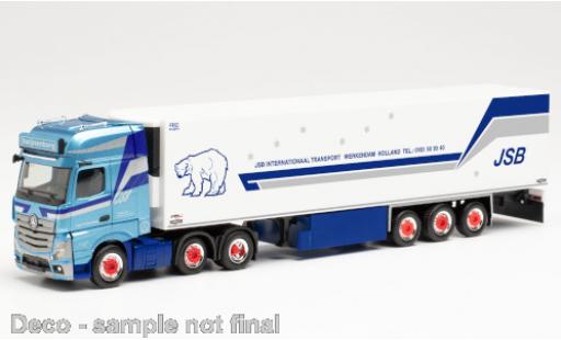 Miniature Mercedes Actros 1/87 Herpa Gigaspace 6x2 JSB Transport (NL) 2018 Kühlkoffer-Sattelzug Mercedes Actros 1/87 Herpa Gigaspace 6x2 JSB Transport (NL) 2018 Kühlkoffer-Sattelzug miniature