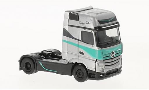 Miniature Mercedes Actros 1/87 Herpa Gigaspace Silver Star Silver Star Edition (NL) tracteur Mercedes Actros 1/87 Herpa Gigaspace Silver Star Silver Star Edition (NL) tracteur miniature