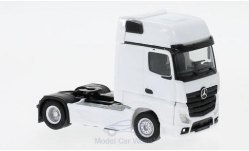 Miniature Mercedes Actros 1/87 Herpa Gigaspace blanche 2018 Zugmaschine Mercedes Actros 1/87 Herpa Gigaspace blanche 2018 Zugmaschine miniature
