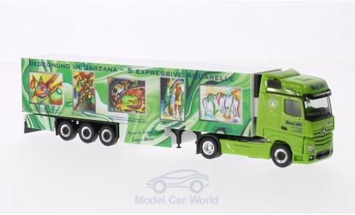Miniature Mercedes Actros 1/87 Herpa Gigaspace Wirtz Art Truck Kühlkoffer-SZ Mercedes Actros 1/87 Herpa Gigaspace Wirtz Art Truck Kühlkoffer-SZ miniature