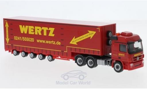 Miniature Mercedes Actros 1/87 Herpa L 6x4 Wertz Aachen 2008 Meusburger-Sattelzug Mercedes Actros 1/87 Herpa L 6x4 Wertz Aachen 2008 Meusburger-Sattelzug miniature