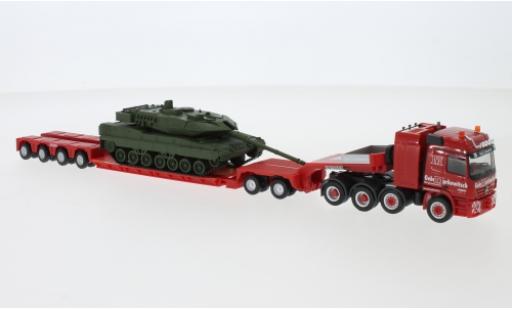 Miniature Mercedes Actros 1/87 Herpa Markewitsch 2002 charge profondeur-tracteur avec Leopard 2A7 Mercedes Actros 1/87 Herpa Markewitsch 2002 charge profondeur-tracteur avec Leopard 2A7 miniature