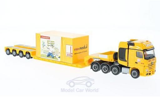 Miniature Mercedes Actros 1/87 Herpa SLT Max Bögl Tieflade-SZ mit Ladegut Mercedes Actros 1/87 Herpa SLT Max Bögl Tieflade-SZ mit Ladegut miniature