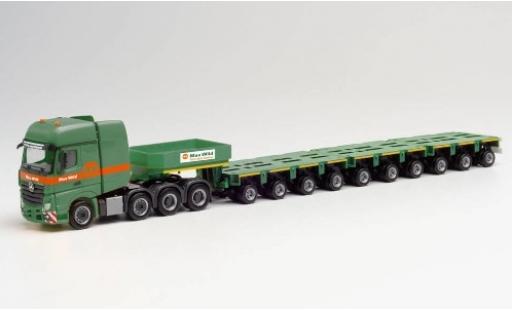 Miniature Mercedes Actros 1/87 Herpa SLT Max Wild Tiefladesattelzug Mercedes Actros 1/87 Herpa SLT Max Wild Tiefladesattelzug miniature