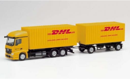 Miniature Mercedes Actros 1/87 Herpa StreamSpace 2.3 DHL 2018 Cargoboxenhängerzug Mercedes Actros 1/87 Herpa StreamSpace 2.3 DHL 2018 Cargoboxenhängerzug miniature
