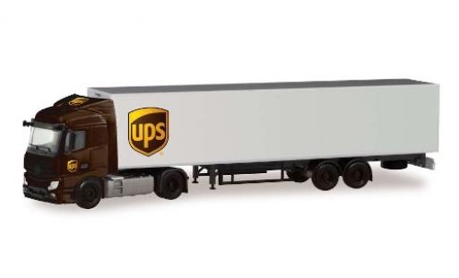 Miniature Mercedes Actros 1/87 Herpa Streamspace 2.3 UPS wagon conteneur-tracteur Mercedes Actros 1/87 Herpa Streamspace 2.3 UPS wagon conteneur-tracteur miniature