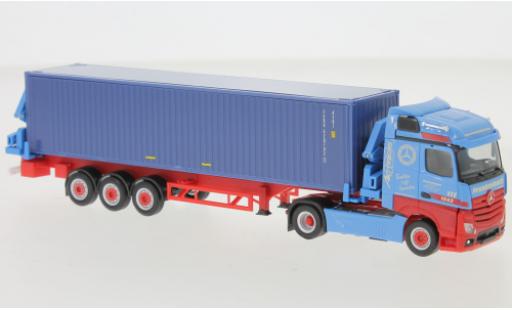 Miniature Mercedes Actros 1/87 Herpa Streamspace 2.5 Frankenbach Container-Seitenlader Mercedes Actros 1/87 Herpa Streamspace 2.5 Frankenbach Container-Seitenlader miniature