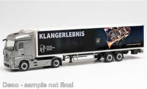 Miniature Mercedes Actros 1/87 Herpa Streamspace 2.5 Polizeiorchester Bayern Koffer-Sattelzug Mercedes Actros 1/87 Herpa Streamspace 2.5 Polizeiorchester Bayern Koffer-Sattelzug miniature