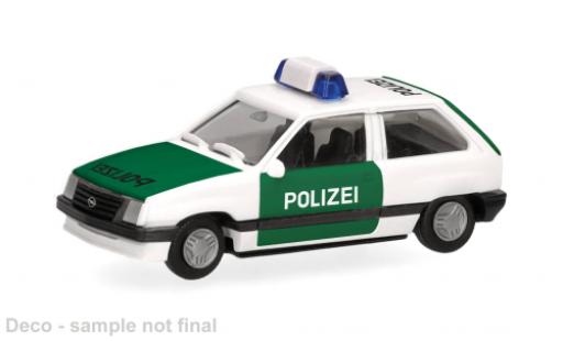 Miniature Opel Corsa 1/87 Herpa verte/blanche Bundespolizei 1:87 Opel Corsa 1/87 Herpa verte/blanche Bundespolizei 1:87 miniature
