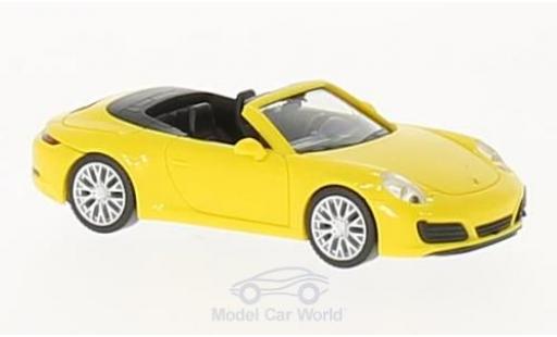 Miniature Porsche 991 4S 1/87 Herpa 911 () Carrera 4S Cabrio jaune Porsche 991 4S 1/87 Herpa 911 () Carrera 4S Cabrio jaune miniature