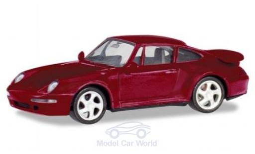 Miniature Porsche 993 Turbo 1/87 Herpa 911 () Turbo metallise rouge Porsche 993 Turbo 1/87 Herpa 911 () Turbo metallise rouge miniature