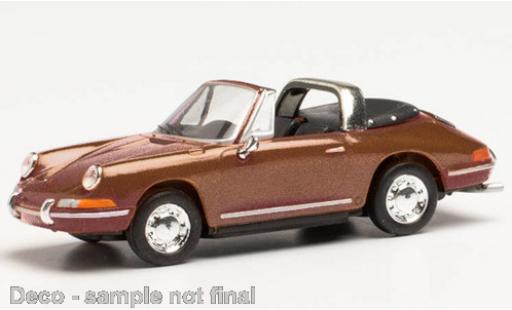 Miniature Porsche 911 1/87 Herpa Targa metallise marron Porsche 911 1/87 Herpa Targa metallise marron miniature