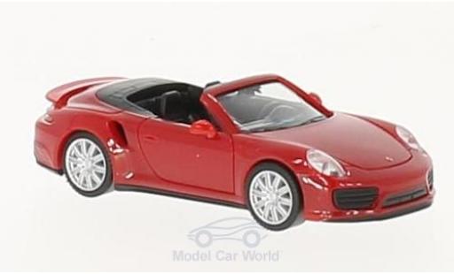 Miniature Porsche 911 Turbo 1/87 Herpa Turbo Cabrio rouge Porsche 911 Turbo 1/87 Herpa Turbo Cabrio rouge miniature