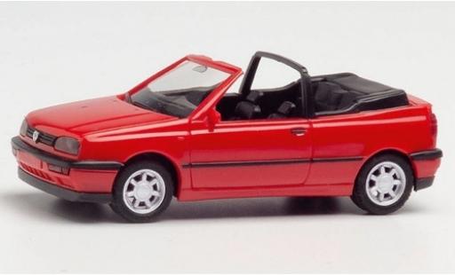 Miniature Volkswagen Golf 1/87 Herpa III Cabriolet rouge Volkswagen Golf 1/87 Herpa III Cabriolet rouge miniature