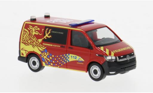 Volkswagen T6 1/87 Herpa .1 Bus Feuerwehr Rostock 1:87 miniature