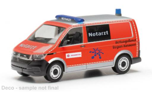 Volkswagen T6 1/87 Herpa .1 Bus Rettungsdienst Region Hannover/Johanniter 1:87 miniature