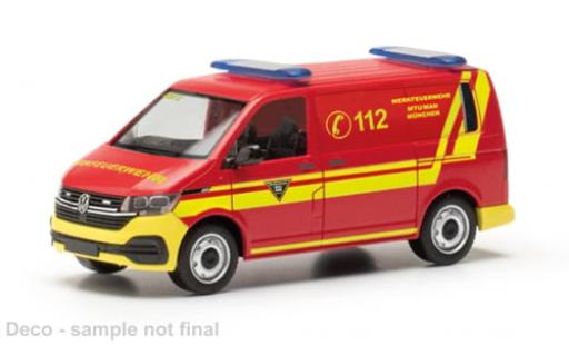 Volkswagen T6 1/87 Herpa .1 Halbbus Feuerwehr MTU/MAN M&uuml;nchen 1:87 miniature