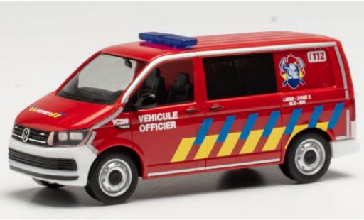Miniature Volkswagen T6 1/87 Herpa Halbbus Feuerwehr Lüttich (B) Volkswagen T6 1/87 Herpa Halbbus Feuerwehr Lüttich (B) miniature
