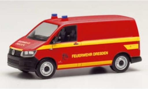 Miniature Volkswagen T6 1/87 Herpa Kasten Feuerwehr Dresden Volkswagen T6 1/87 Herpa Kasten Feuerwehr Dresden miniature