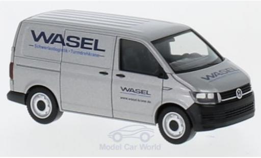 Miniature Volkswagen T6 1/87 Herpa grise Wasel Krane Transporter Volkswagen T6 1/87 Herpa grise Wasel Krane Transporter miniature