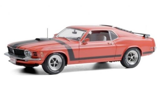 Miniature Ford Mustang 1/18 Highway 61 Boss 302 rouge/matt-noire 1970 Ford Mustang 1/18 Highway 61 Boss 302 rouge/matt-noire 1970 miniature