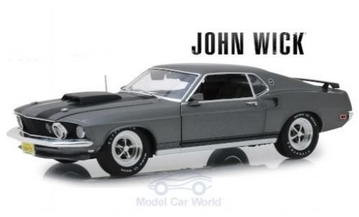 Miniature Ford Mustang 1/18 Highway 61 BOSS 429 metallise grise/matt-noire John Wick 1969 Ford Mustang 1/18 Highway 61 BOSS 429 metallise grise/matt-noire John Wick 1969 miniature