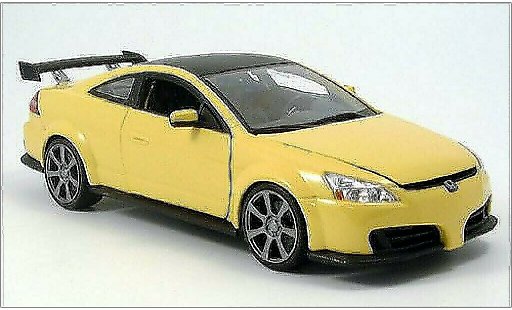Honda Accord Base 1/18 Motormax Tuning jaune/mat-noire miniature