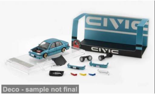 Honda Civic 1/64 BM Creations (EF2) bleue 1991 1:64 miniature