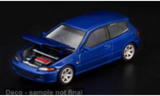 Honda Civic 1/64 Pop Race (EG6) bleue 1:64 miniature