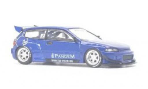 Honda Civic 1/64 Pop Race (EG6) by Pandem bleue 1:64 miniature