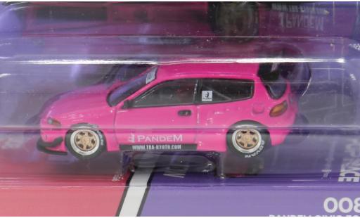 Honda Civic 1/64 Pop Race (EG6) by Pandem pink 1:64 miniature