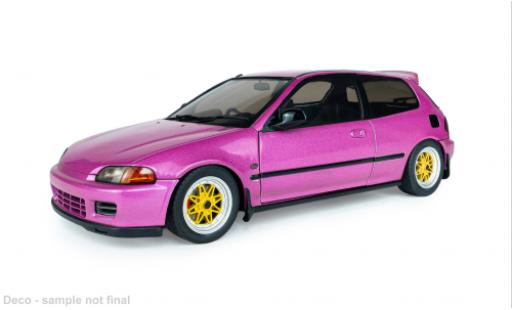 Honda Civic 1/18 Solido (EG6) pink 1991 1:18 miniature